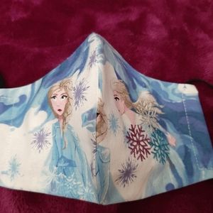 Frozen embroidered kids facemask
